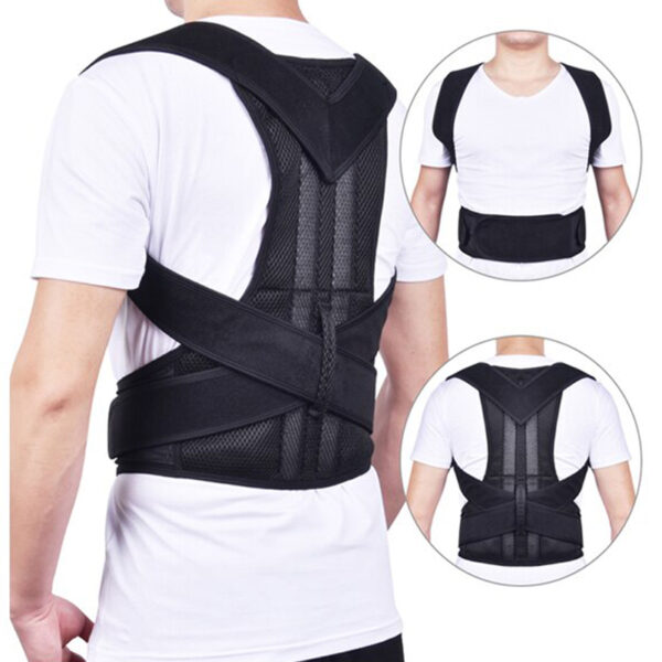 CORRECTOR POSTURA ESPALDA CINTURA XXL NEGRO (JTFITN098)