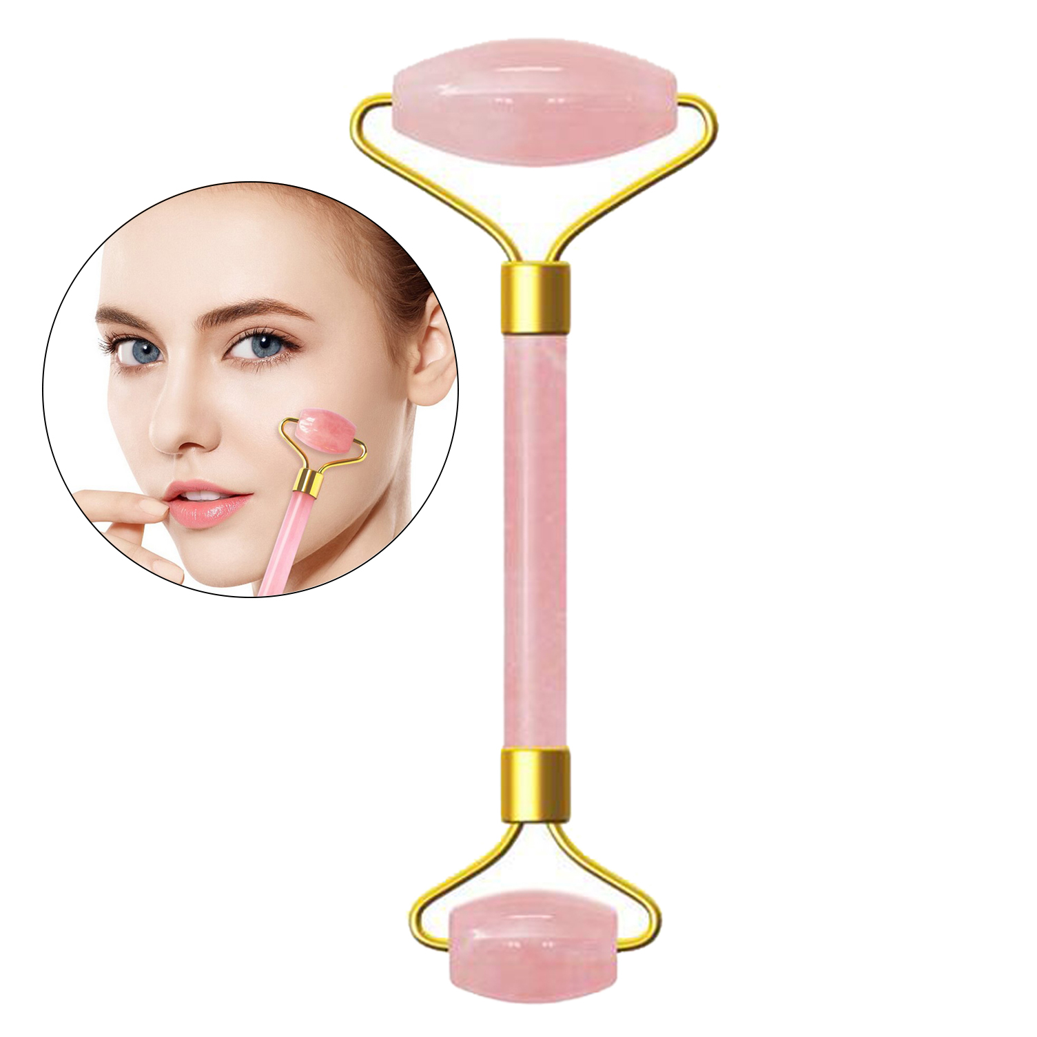 RODILLO FACIAL Y MASAJEADOR ROSA (JTSEEN271) (JTHOG923)