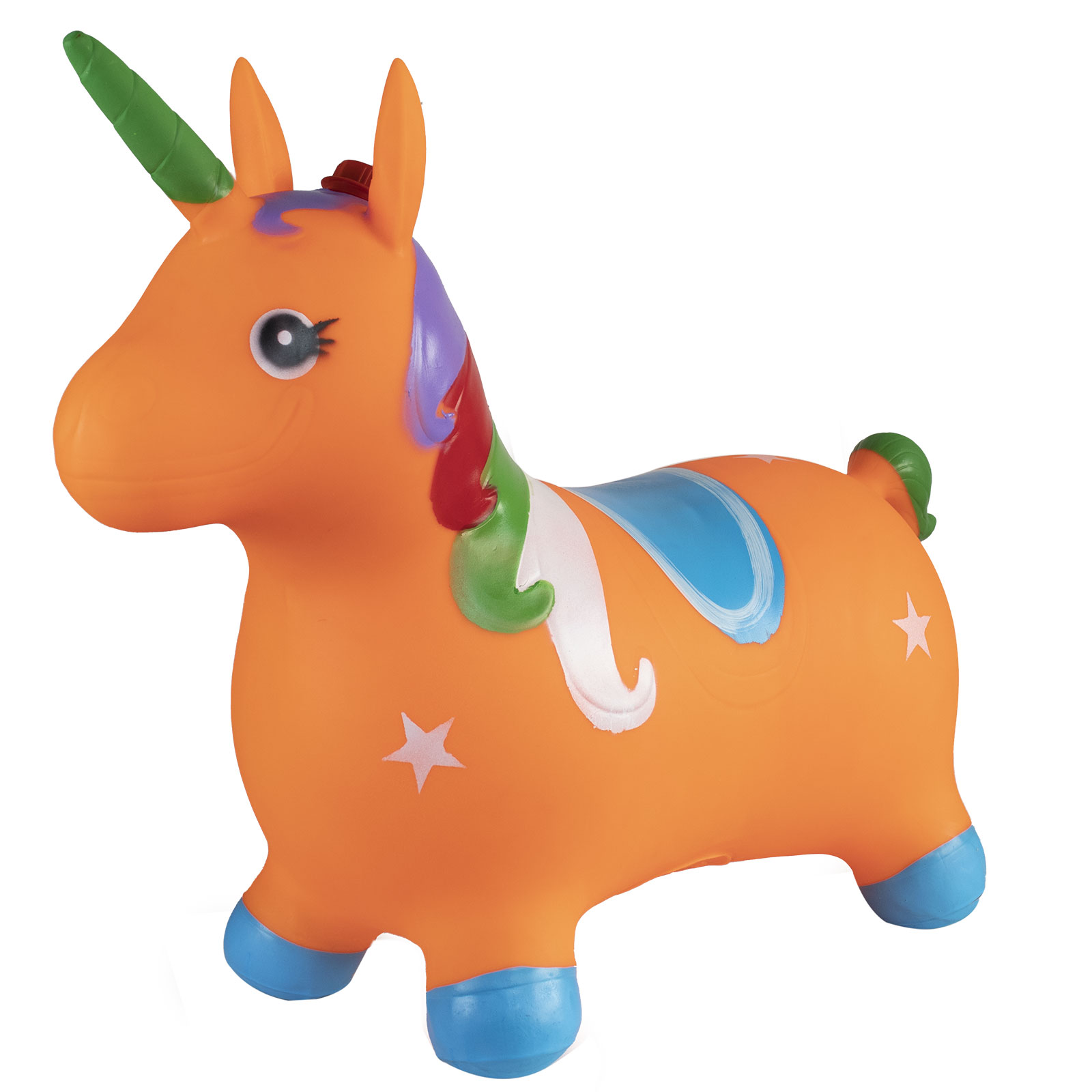 BURRITO UNICORNIO SALTARIN INFLABLE NARANJA (JTJUG300NARANJA)