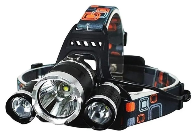 LINTERNA MINERO 3 LED RECARGABLE CAZA PESCA (JTHOG207) (JTLIN006) - Image 2