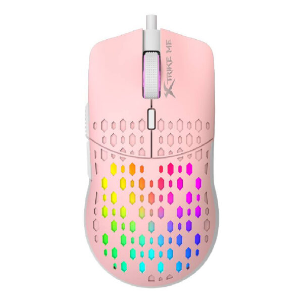 MOUSE GAMER XTRIKE ME GM-209P RGB ROSADO (JTXTRIKE111)