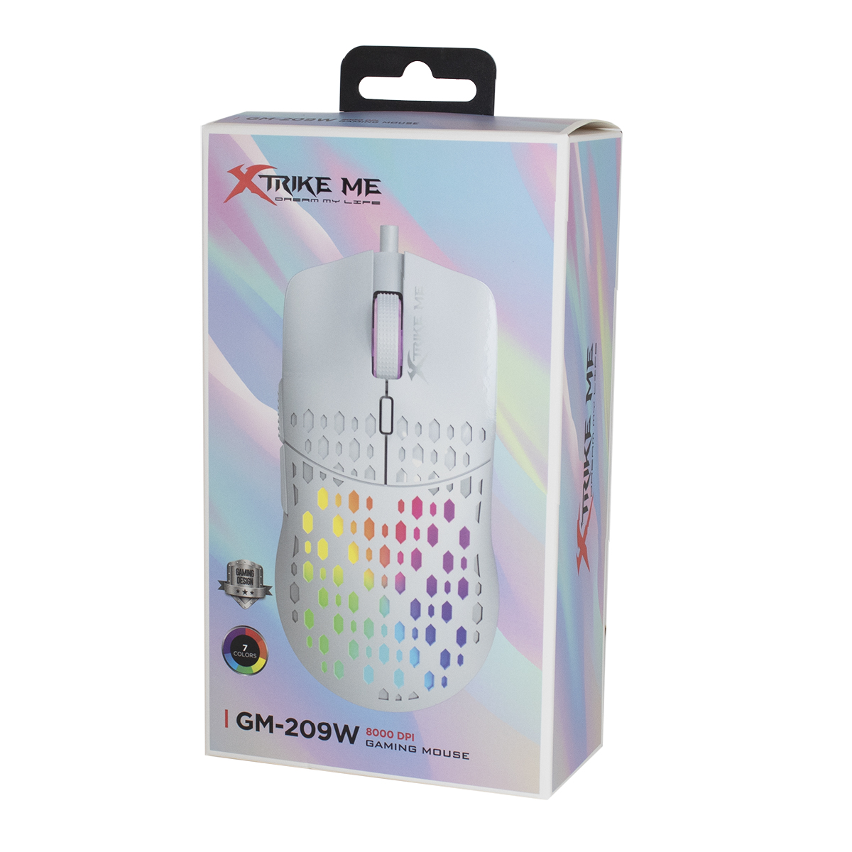 MOUSE GAMER XTRIKE ME GM-209W RGB BLANCO (JTXTRIKE112) - Image 4