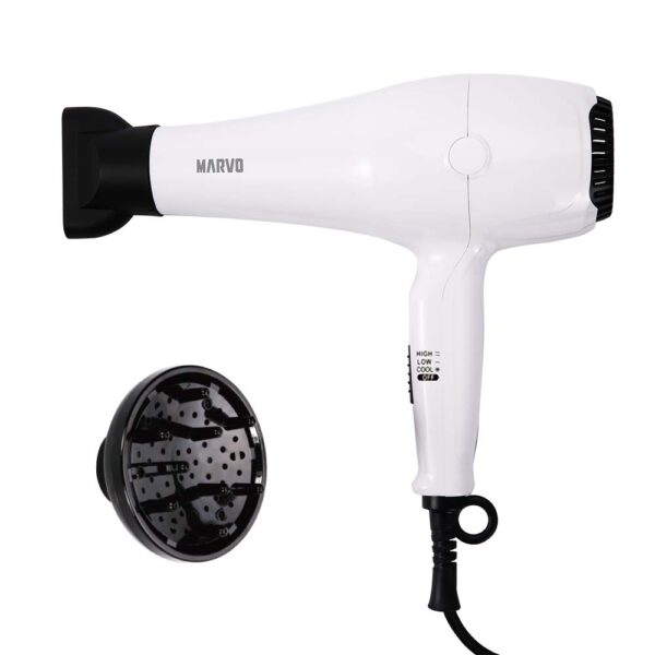 SECADOR DE PELO MARVO HC-113 1800W BLANCO (JMARVO025)