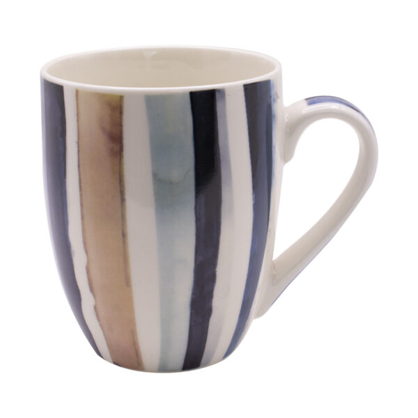 TAZA CERAMICA BLANCA CON DISEÑOS COLORIDOS (JTHOG823)