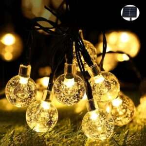 GUIRNALDA SOLAR GUIA 100 LUCES LED CALIDA (JTFIEST114)