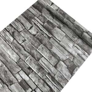 ADHESIVO P/EMPAPELAR 1,22M X 50M SIMIL PIEDRA GRIS (JTHOG346)