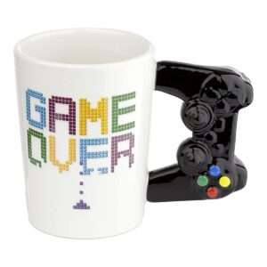 TAZA CERAMICA GAME OVER AGARRE TIPO JOYSTICK (JTHOG745)