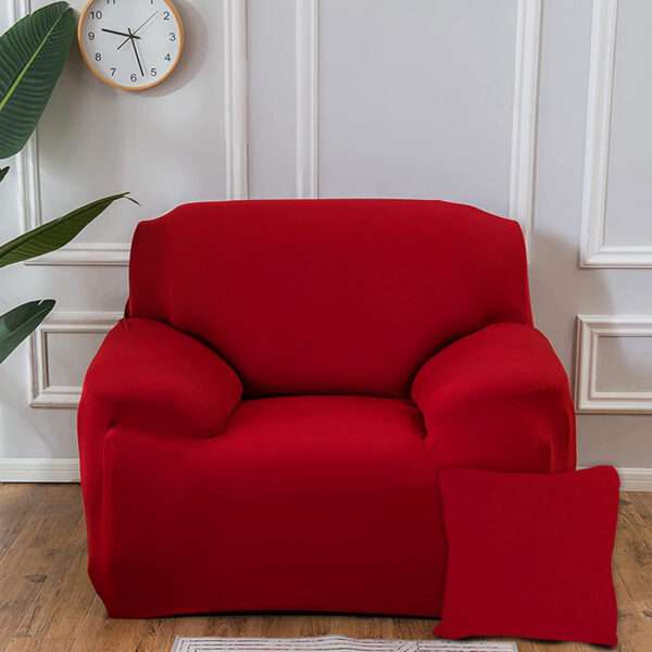 FUNDA ELASTICA P/SILLON 1 CUERPO ROJO (JTHOG758) - Image 2