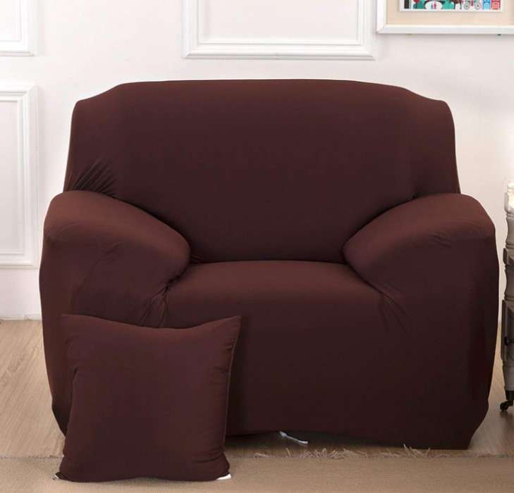 FUNDA ELASTICA P/SILLON 1 CUERPO MARRON (JTHOG940) - Image 2