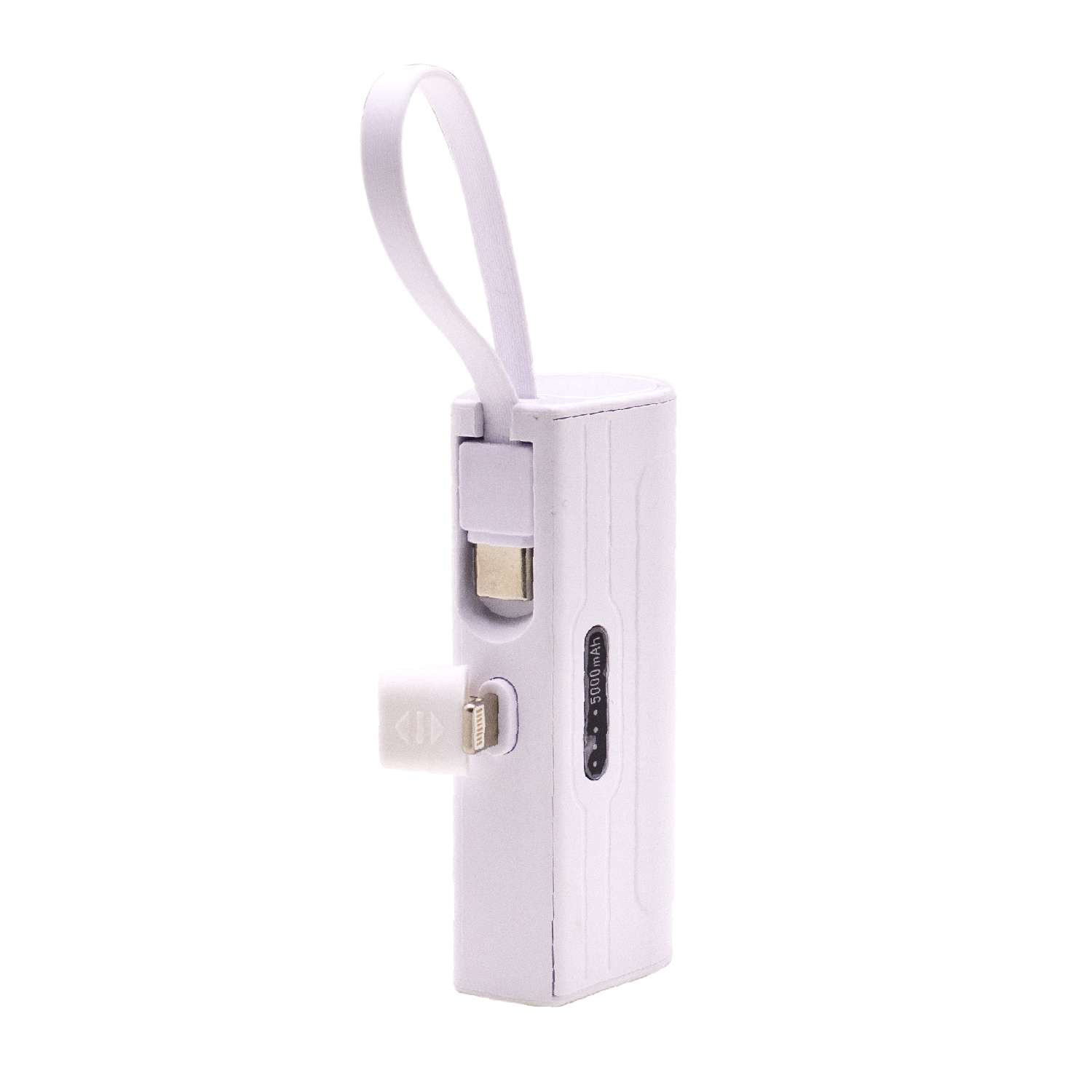 MINI POWER BANK BASE TIPO C 5000MAH BLANCO (JTPOW026BLANCO)