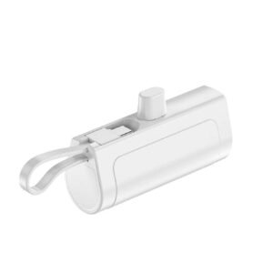 MINI POWER BANK BASE TIPO C 5000MAH BLANCO (JTPOW026BLANCO)