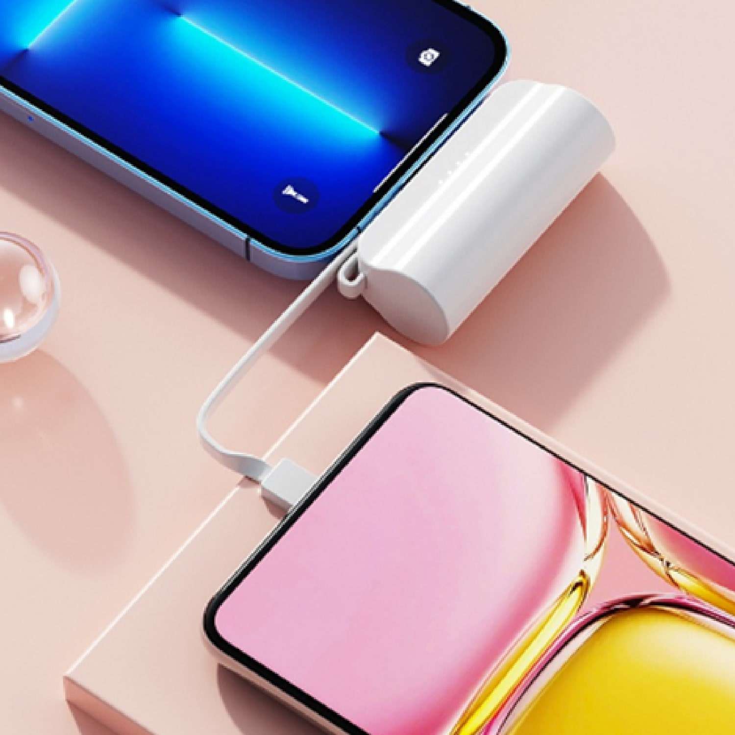 MINI POWER BANK BASE TIPO C 5000MAH BLANCO (JTPOW026BLANCO) - Image 3