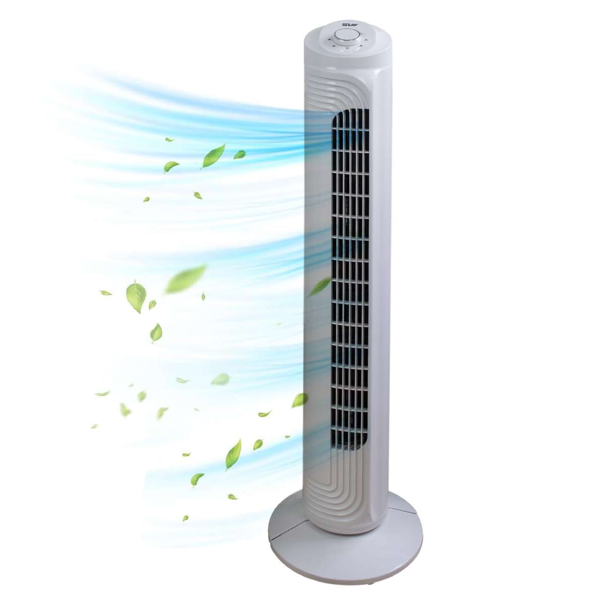 VENTILADOR TORRE PEDESTAL H02 29″ 40W BLANCO (JTVENT028) › Jtech