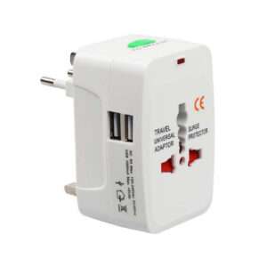 ADAPTADOR DE CORRIENTE UNIVERSAL DE VIAJE 2 USB (JTADAP092)