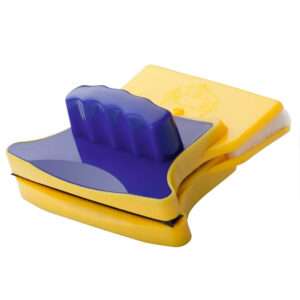 LIMPIA VIDRIOS MAGNETICO IMAN DOBLE CARA AMARILLO CON AZUL (JTHOG902)