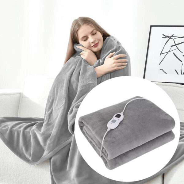 MANTA ELECTRICA 2 PLAZAS 180X130CM GRIS (JTHOG947GRIS)