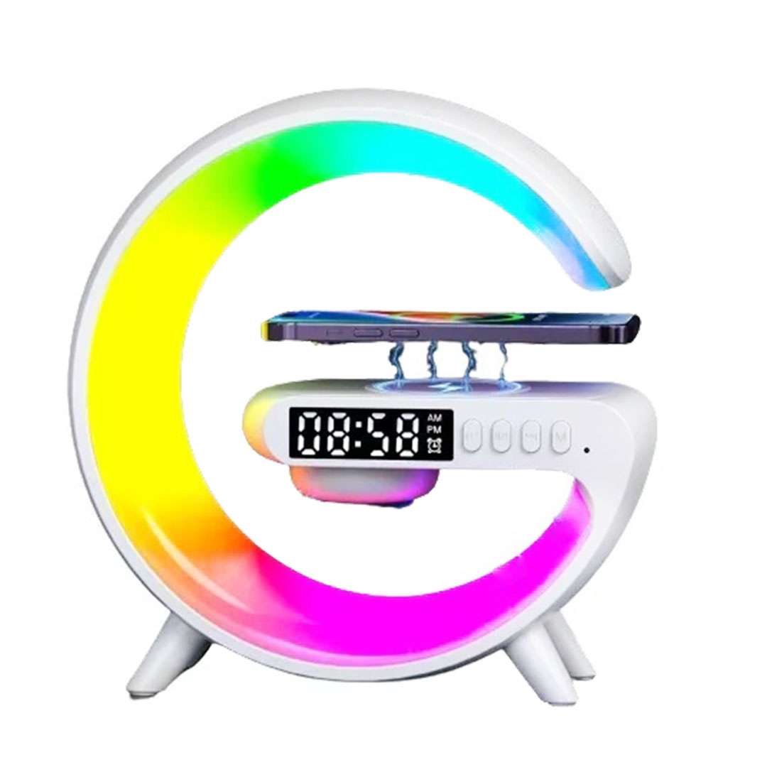 LAMPARA SMART LED G CARGADOR RELOJ RGB BLANCO(JTHOG805) (JTLAMP171)