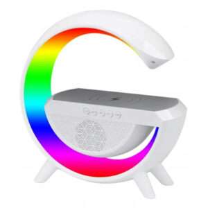 LAMPARA LED G CARGADOR PARLANTE RGB BLANCO (JTLAMP172)