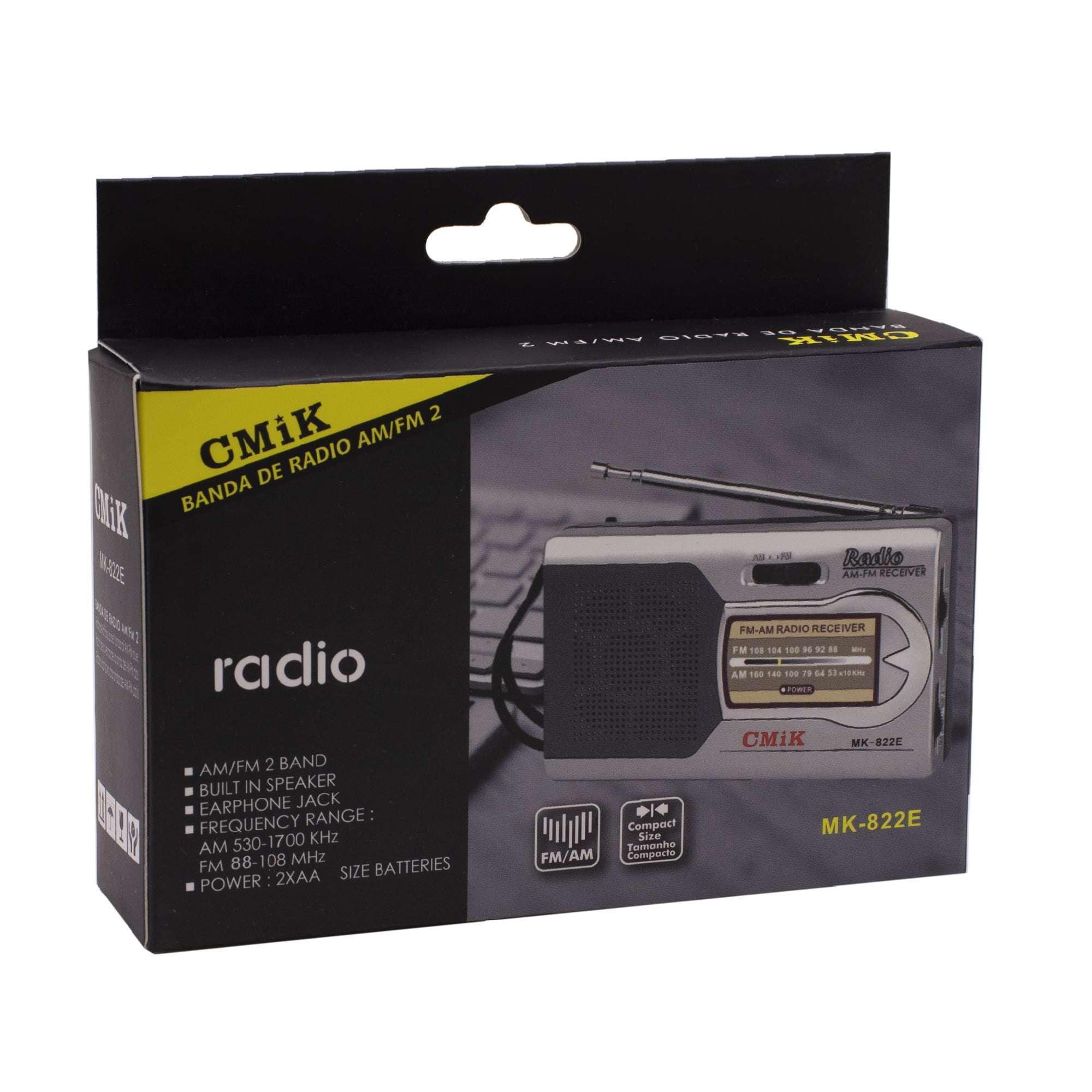 RADIO PORTATIL CMIK AM/FM A PILA MK-822 (JTPAR182) - Image 2