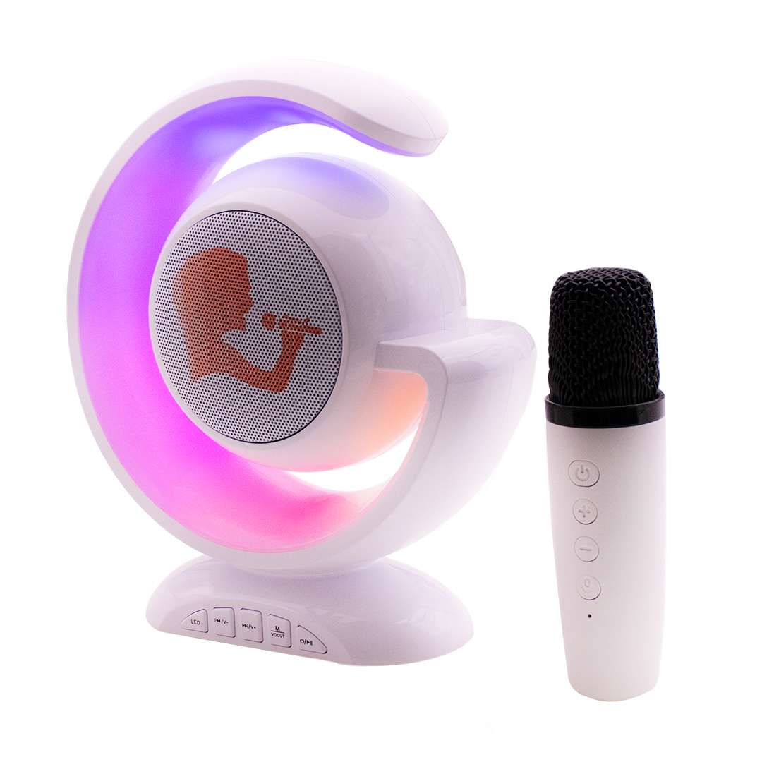 PARLANTE G RGB C/MICROFONO BLANCO (JTPAR990BLANCO)
