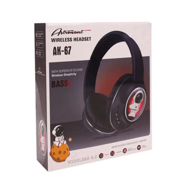 VINCHA AURICULAR BT AK-67 SPACEMAN COLORES (JTAUR514) - Image 4