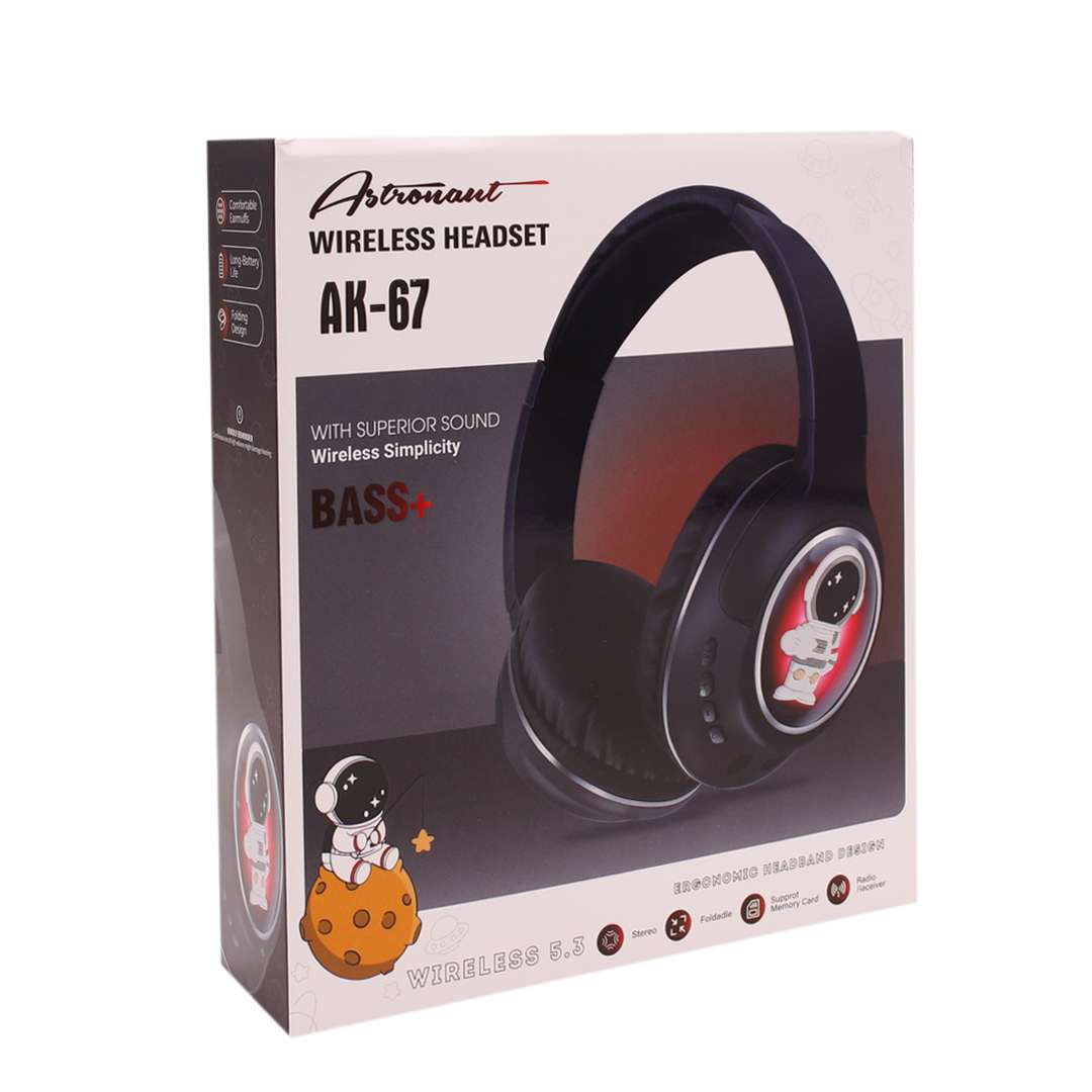 VINCHA AURICULAR BT AK-67 SPACEMAN COLORES (JTAUR514) - Image 4