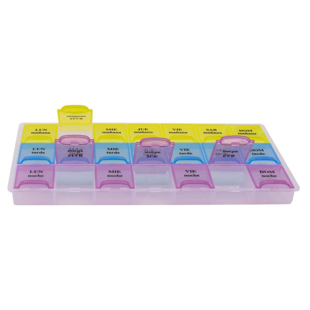 PASTILLERO ORGANIZADOR SEMANAL EN COLORES (JTHOG839) - Image 2