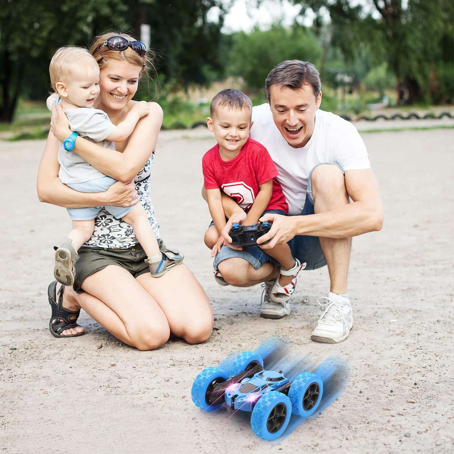 AUTO STUNT CAR 4X4 360° CONTROL REMOTO AZUL (JTJUG232AZUL) - Image 2