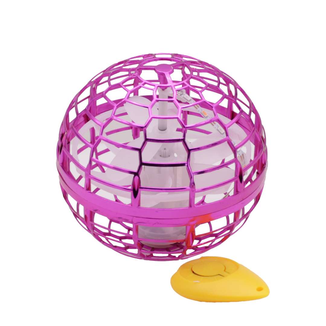 PELOTA SPINNER C/LUCES RECARGABLE VOLADOR ROSADO (JTJUG295ROSADO) - Image 2