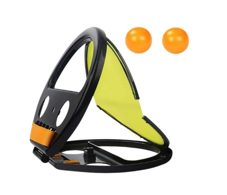 RAQUETA LANZA Y ATRAPA PELOTA NEGRO (JTJUG965NEG)