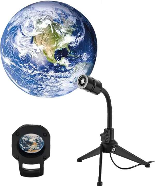 LAMPARA LED PROYECTOR C/TRIPODE PLANETA TIERRA (JTLAMP174)