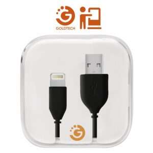 CABLE USB A LIGHTNING GOLDTECH 1M NEGRO (JTSTAND010)