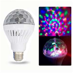 LAMPARA DISCO E27 C/MOVIMIENTO RGB COLOR (JTFIEST025)
