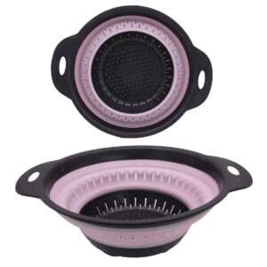 COLADOR SILICONA PLEGABLE 28CM DIAMETRO ROSA (JTHOG352ROJ)