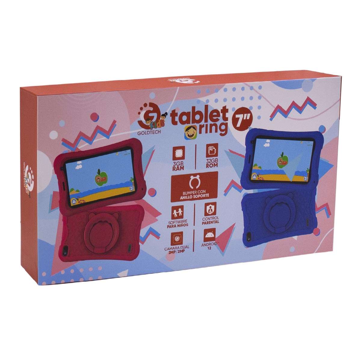 TABLET GOLDTECH 7" KIDS RING 3/32G AZUL (JTTAB041) - Image 2