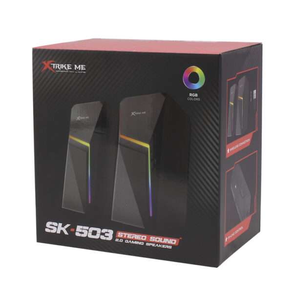 PARLANTES BLUETOOTH GAMER XTRIKE ME SK-503 2.0 (JTXTRIKE121) - Image 4