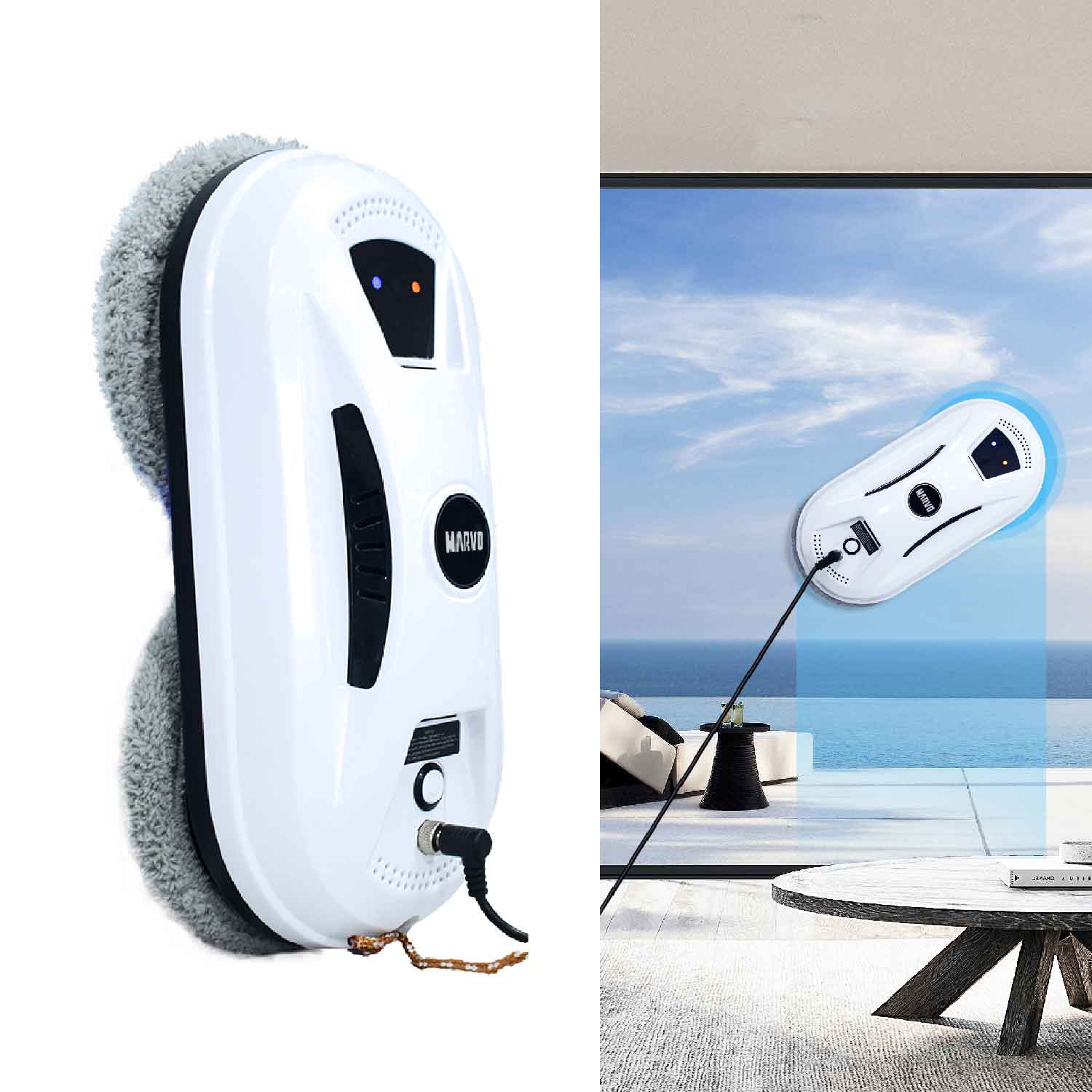 ROBOT LIMPIAVIDRIOS MARVO HWC-003 BLANCO (JMARVO010)