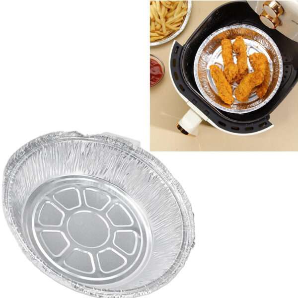 BANDEJA ALUMINIO x50 PARA FREIDORA 20X4CM REDONDA (JTBAZ356) - Image 4