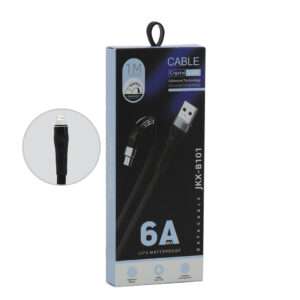 CABLE IPHONE 1M MALLADO NEGRO (JTCABL423)