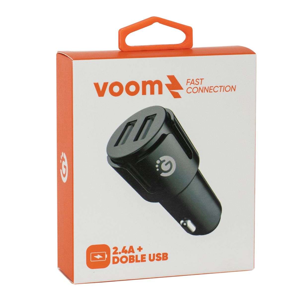 ADAPTADOR AUTO 2 USB 2.4A 12V GOLDTECH (JTCARG403) - Image 3