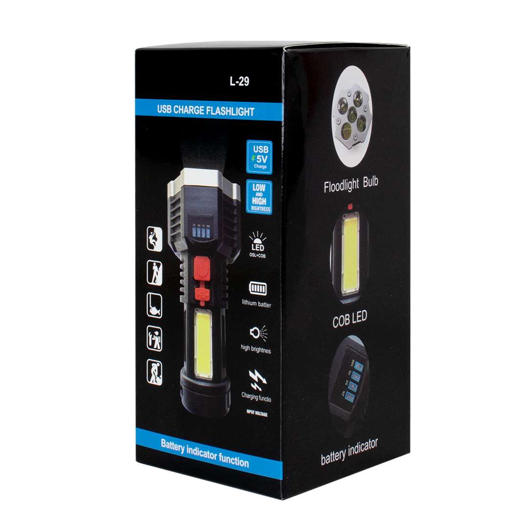 LINTERNA LED RECARGABLE L-29 14CM (JTHOG835) (JTLIN010) - Image 3