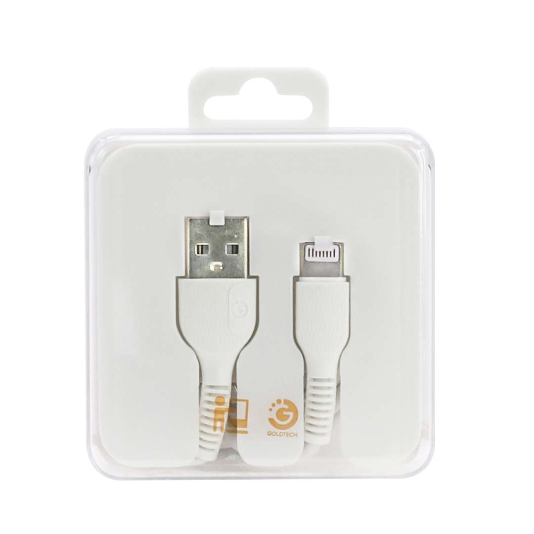 CABLE IPHONE LIGHTNING A USB GOLDTECH 1M BLANCO (JTSTAND009)