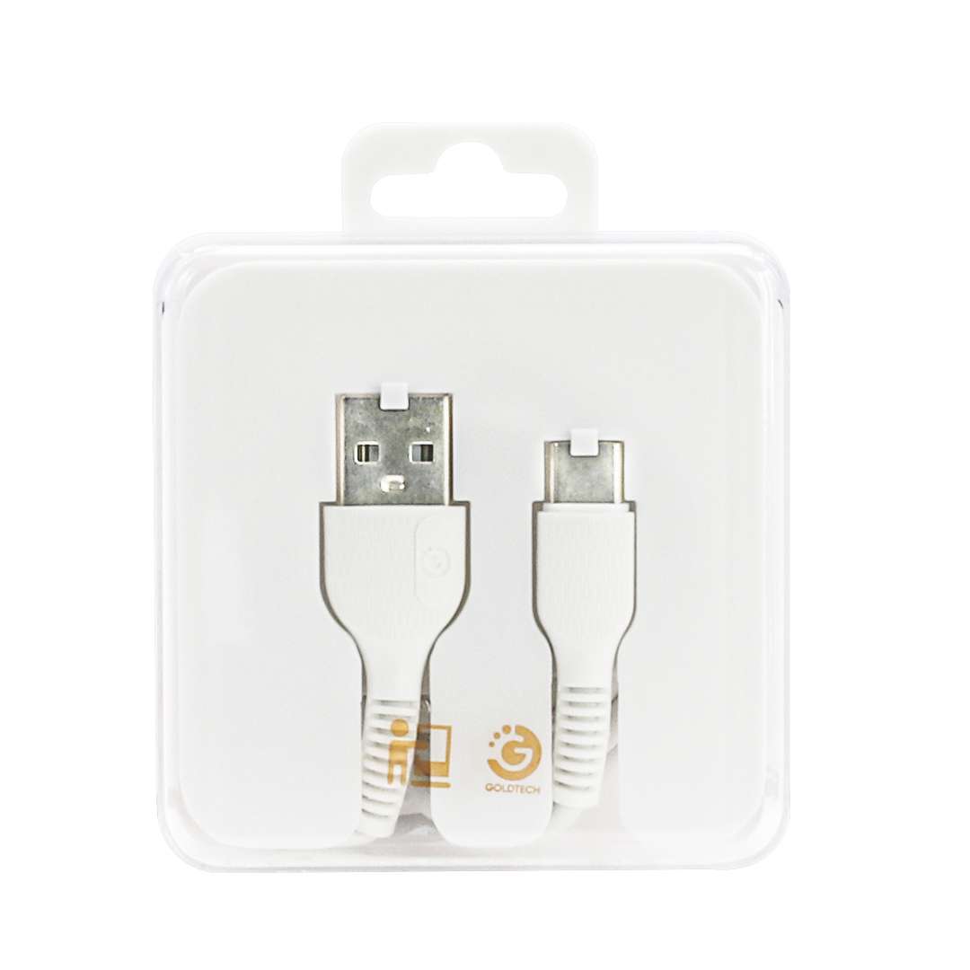 CABLE TIPO C A USB GOLDTECH 1M BLANCO (JTSTAND011)