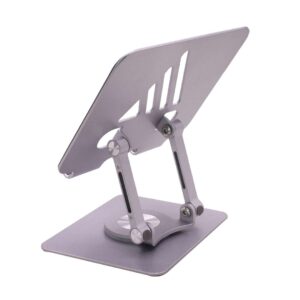 SOPORTE PARA TABLET CON BASE 360° AJUSTABLE GRIS (JTACCPC225)