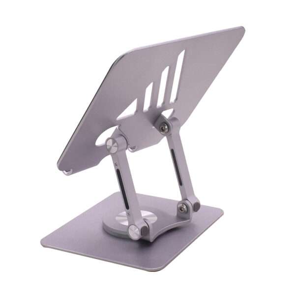 SOPORTE PARA TABLET CON BASE 360° AJUSTABLE GRIS (JTACCPC225) - Image 2