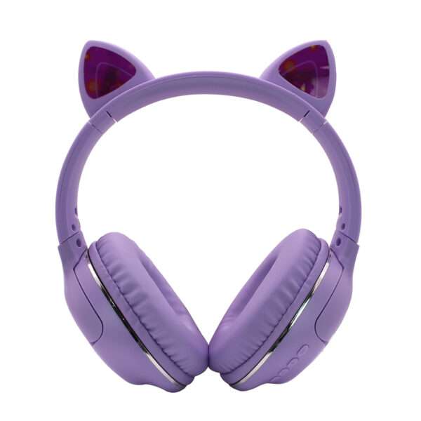 VINCHA AURICULAR BT AK-66 CAT C/LUZ VIOLETA (JTAUR513VIO) - Image 2