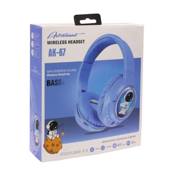 VINCHA AURICULAR BT AK-67 SPACEMAN CELESTE (JTAUR514CEL) - Image 3