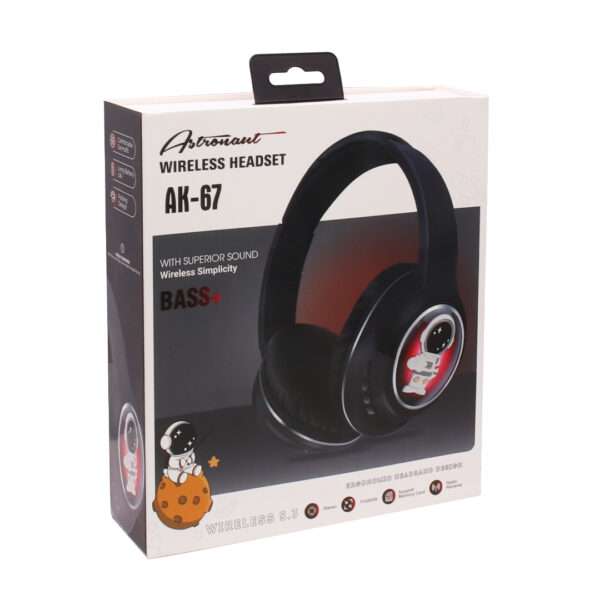 VINCHA AURICULAR BT AK-67 SPACEMAN NEGRO (JTAUR514NEG) - Image 3
