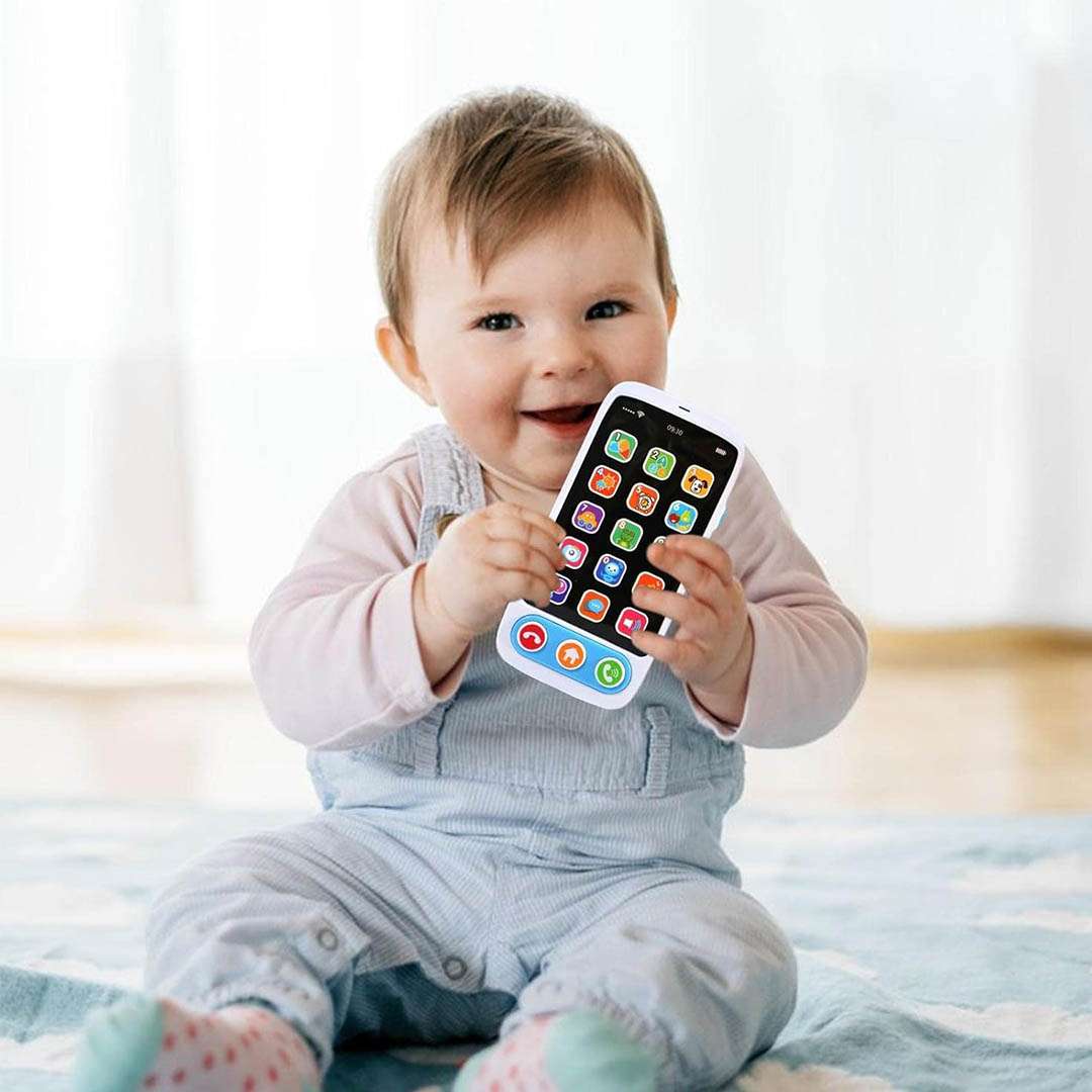 TELEFONO CELULAR MUSICAL DIDACTICO CELESTE (JTJUG975CEL) - Image 2