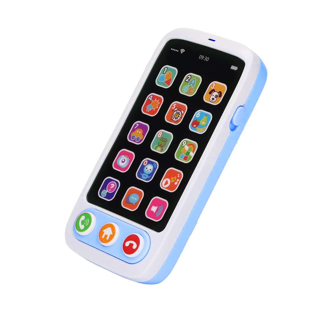 TELEFONO CELULAR MUSICAL DIDACTICO CELESTE (JTJUG975CEL) - Image 3